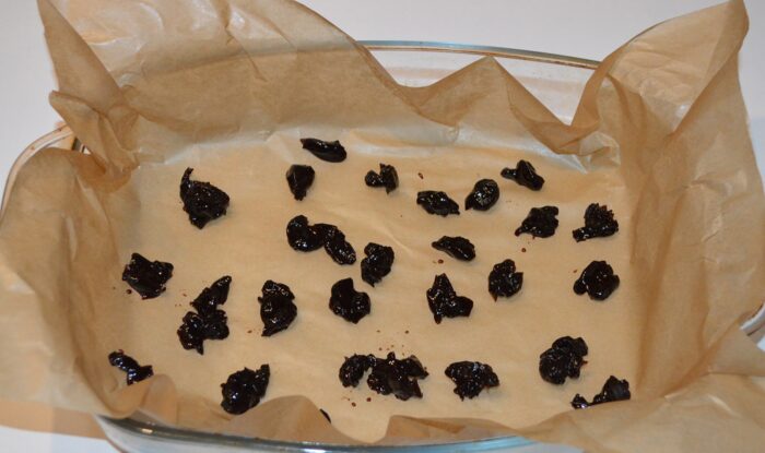 Line a baking tray with baking paper