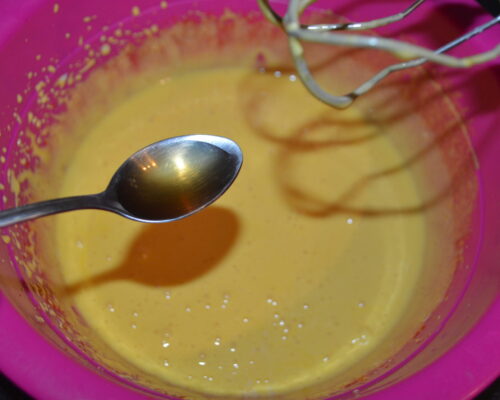And a teaspoon of vanilla essence