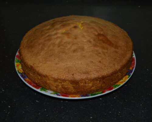Then, before decorating the cake
