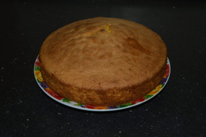 Then, before decorating the cake