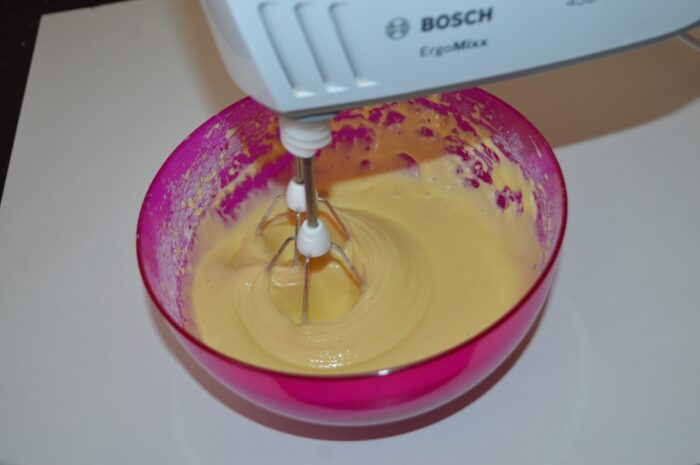 Beat with a mixer on low speed