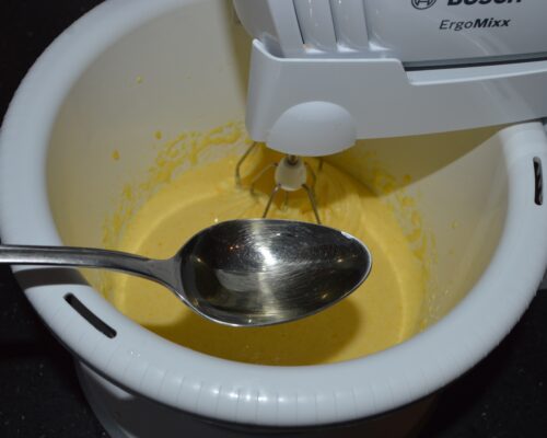 Then add oil