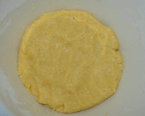 Knead the dough by hand