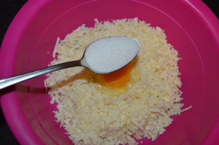 Add a tablespoon of sugar