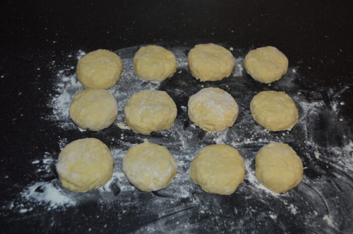 Do the same with the rest of the dough