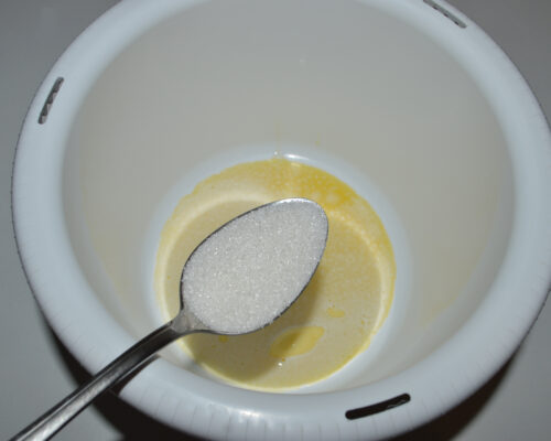 Add two tablespoons of sugar