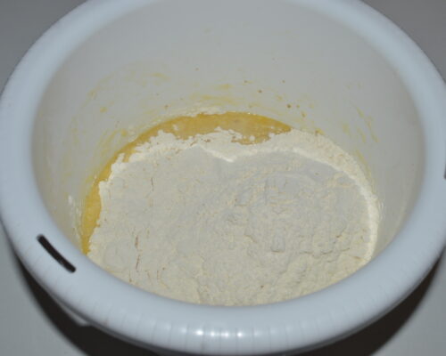 add the flour