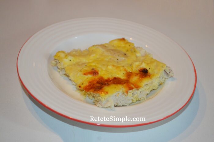 Caserola de pui cu branza