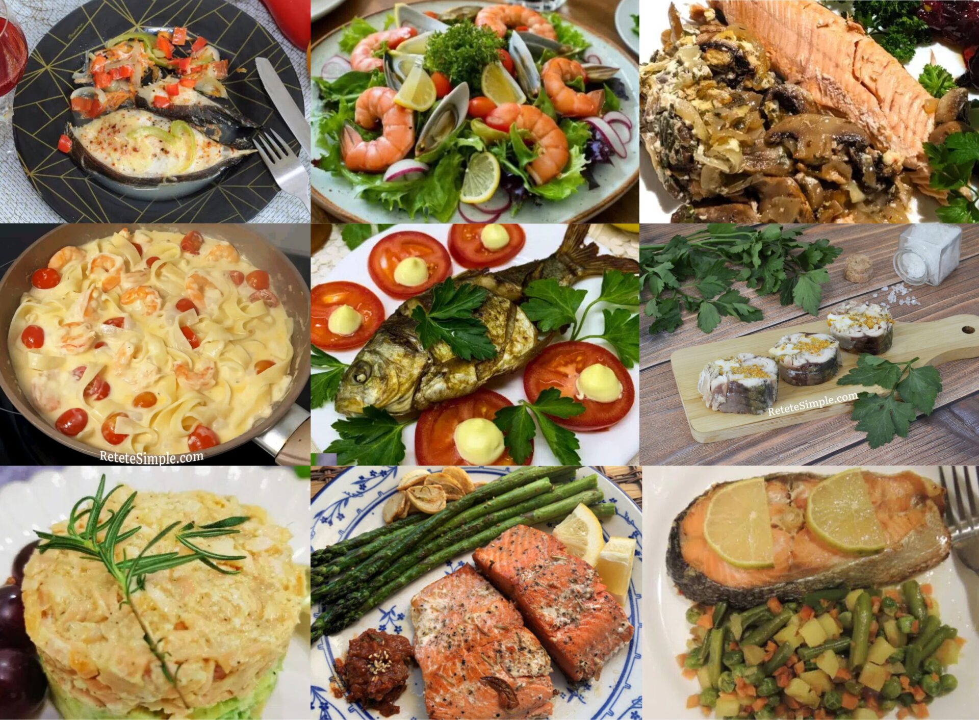 Retete cu peste si fructe de mare