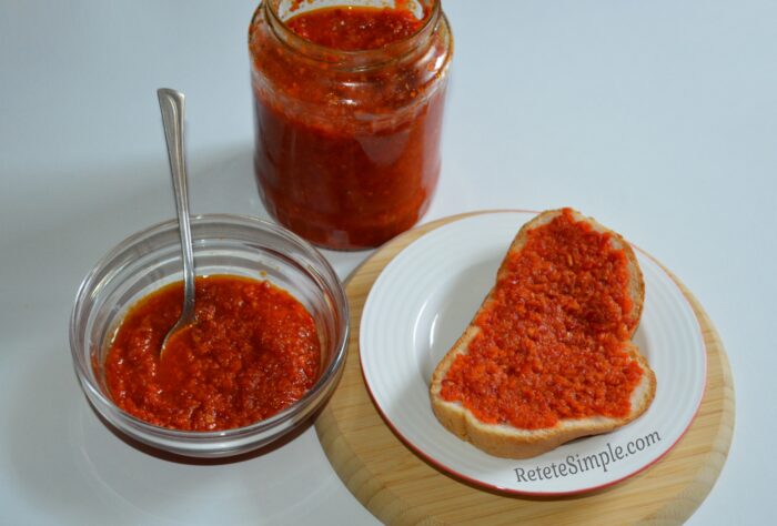 Zacusca de vinete la borcan