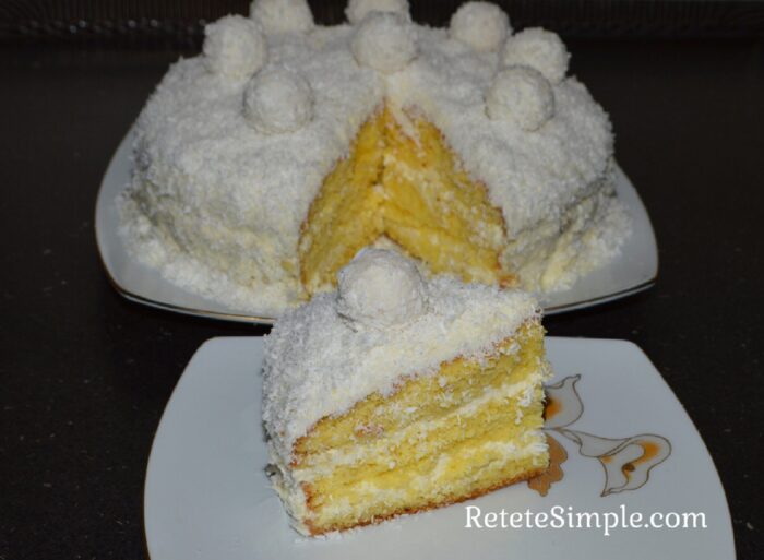 Easy Raffaello cake photo