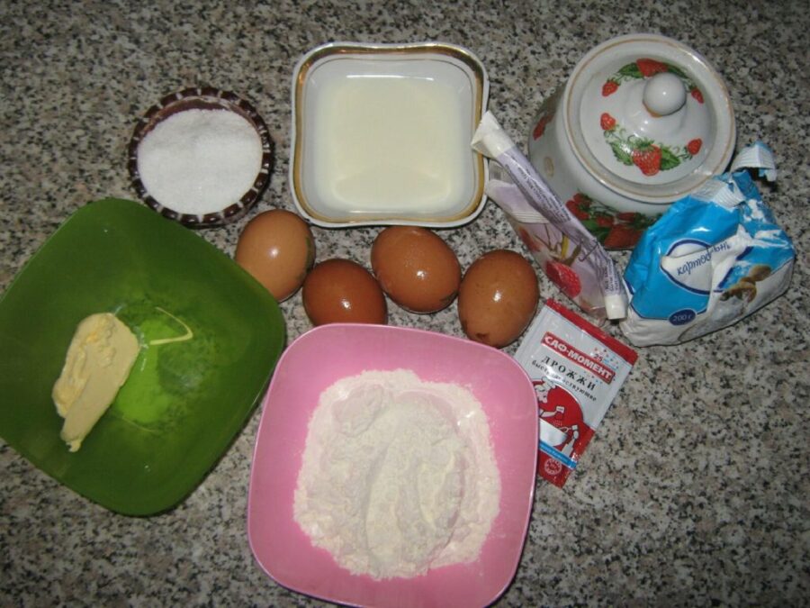 ингредиенты для пончиков