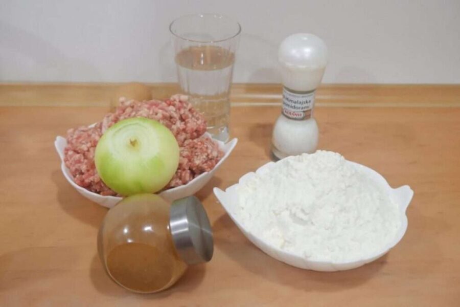 Ингредиенты для хинкали