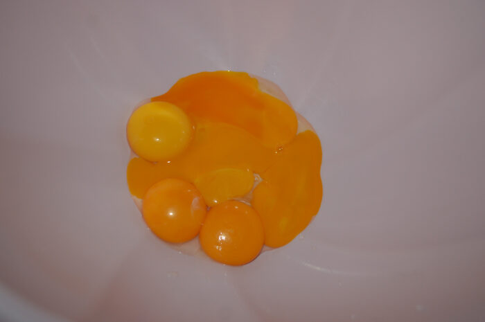 Separate egg yolks
