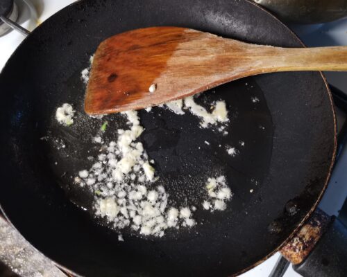 crush the garlic