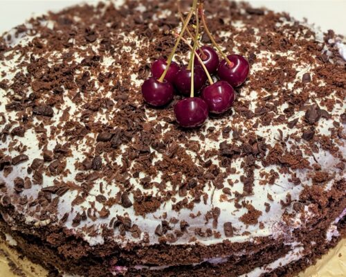 sprinkle with grated chocolate