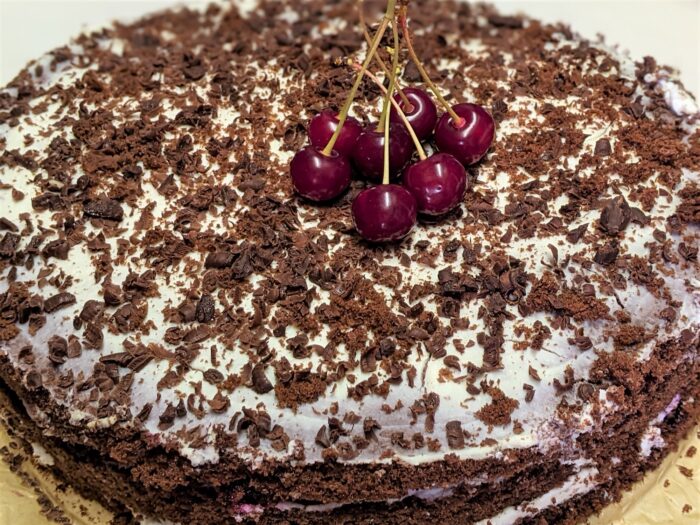 sprinkle with grated chocolate