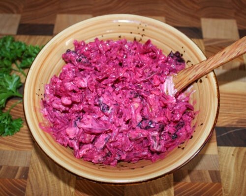 mix all the prepared ingredients