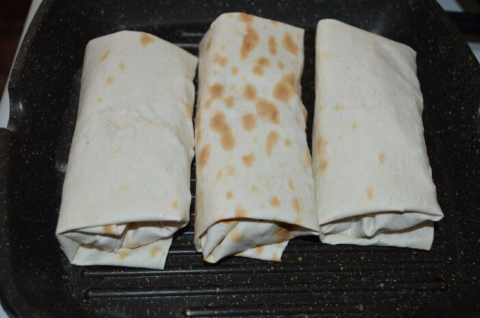Cook the shawarma for a few minutes