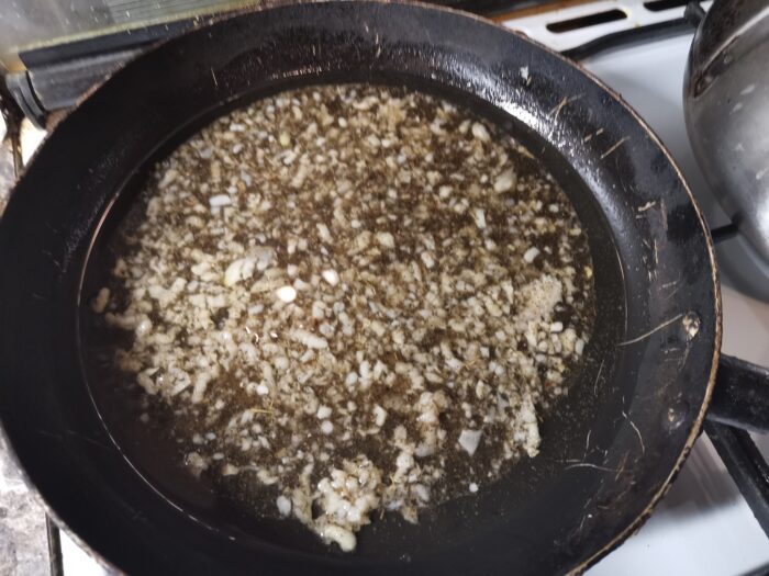 Add a couple of tablespoons of water