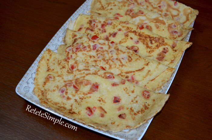 The appetizer pancakes are ready