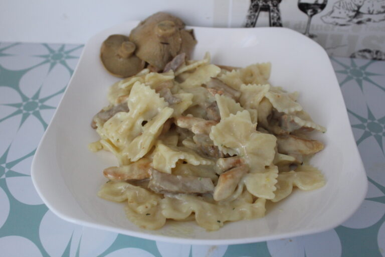 One-Pan Chicken Mushroom Pasta in Creamy Sauce