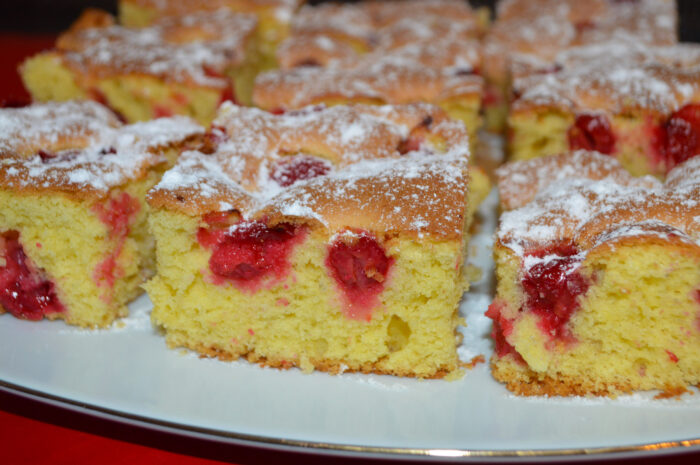 sprinkle it with powdered sugar