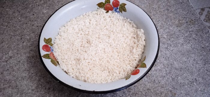 rinse the rice