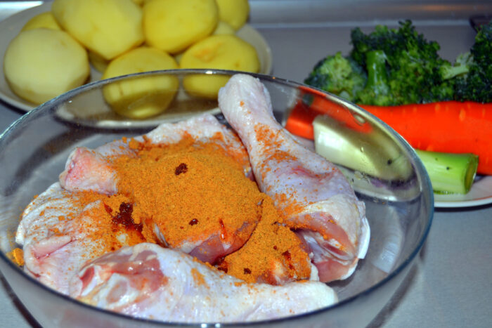 Leave to marinate for 15 minutes