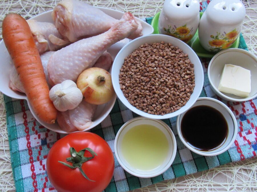 ingrediente pentru pulpe de pui cu hrisca la cuptor