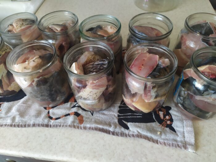 Рыбу перед погружением в банки можно обжарить