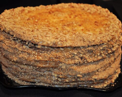The Medovik cake is ready