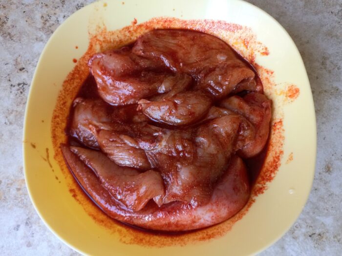 Pour the spice mixture over the fillets