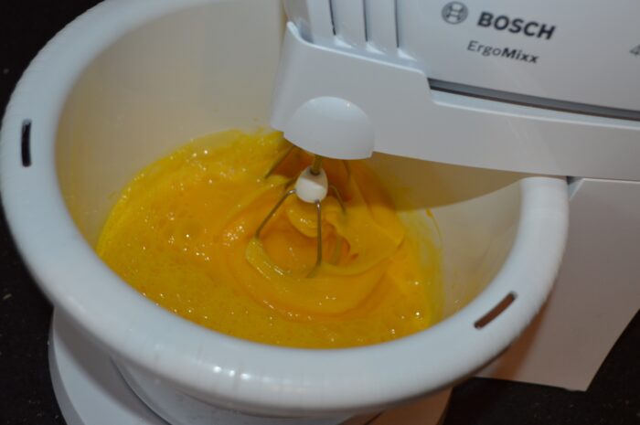 Beat well with a mixer for a few minutes