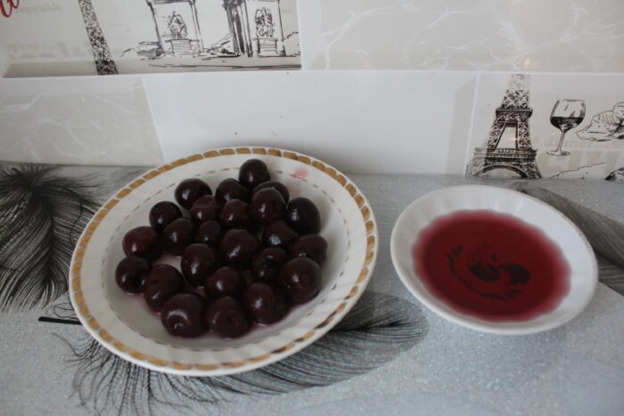 soak it with juice from the compote