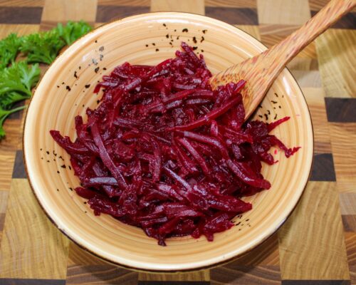 Boil the beetroot in boiling water