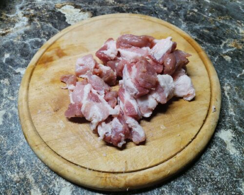 Промываем и обсушиваем мясо