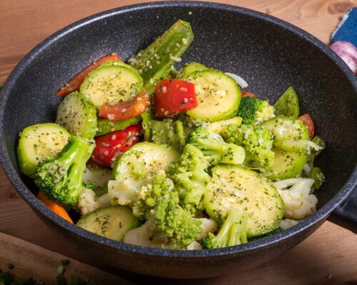 put the vegetables