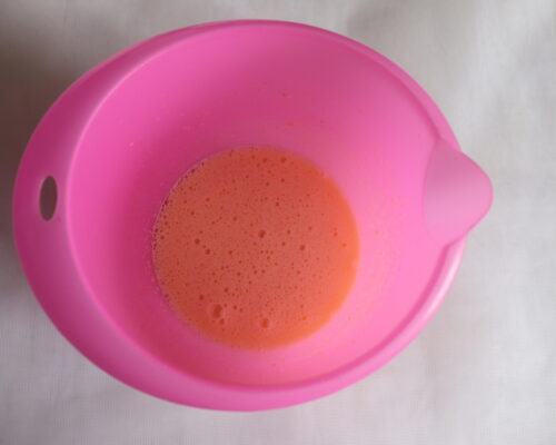 mix the egg and sugar mixture