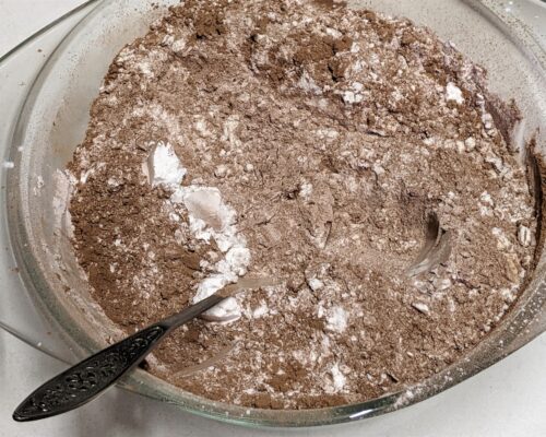 Combine the flour mixture with the baking powder