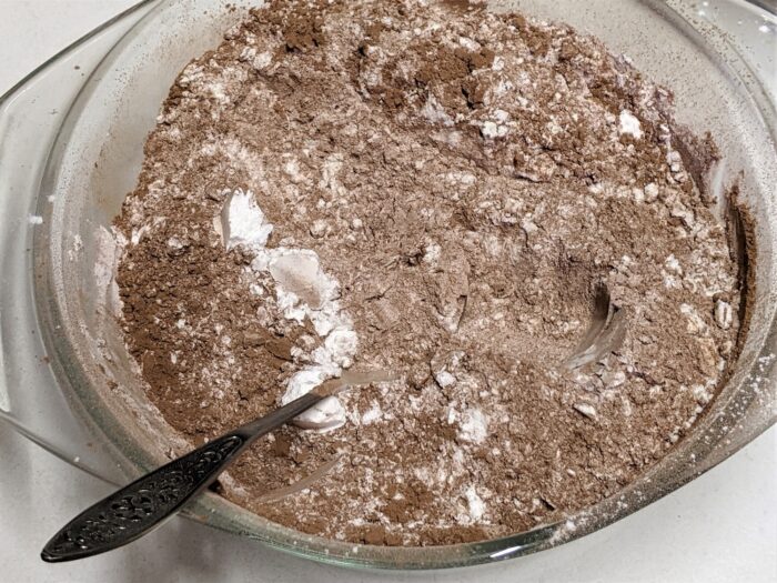 Combine the flour mixture with the baking powder