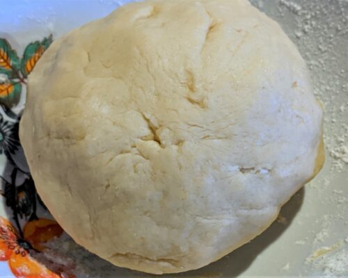 Wrap the dough