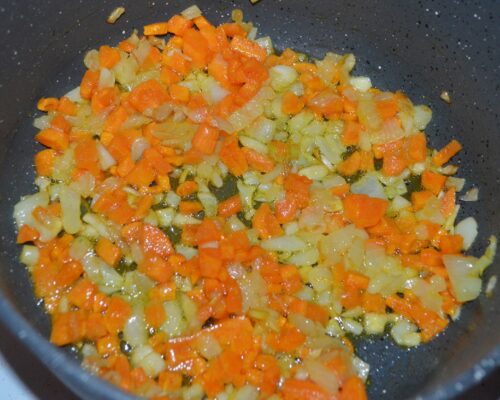 Place the pot on the stove and simmer