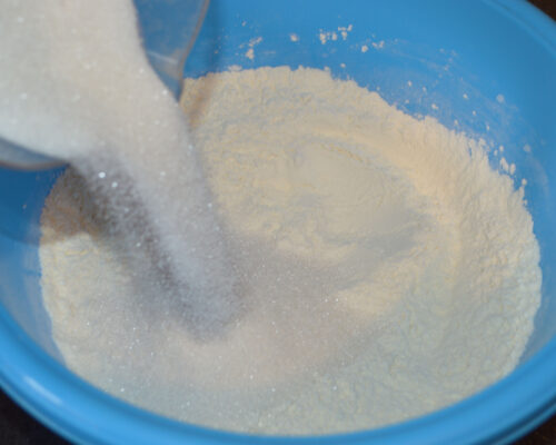 Add the sugar