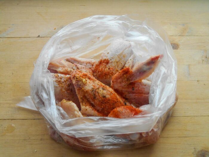 Pour spices into a bowl, and add salt