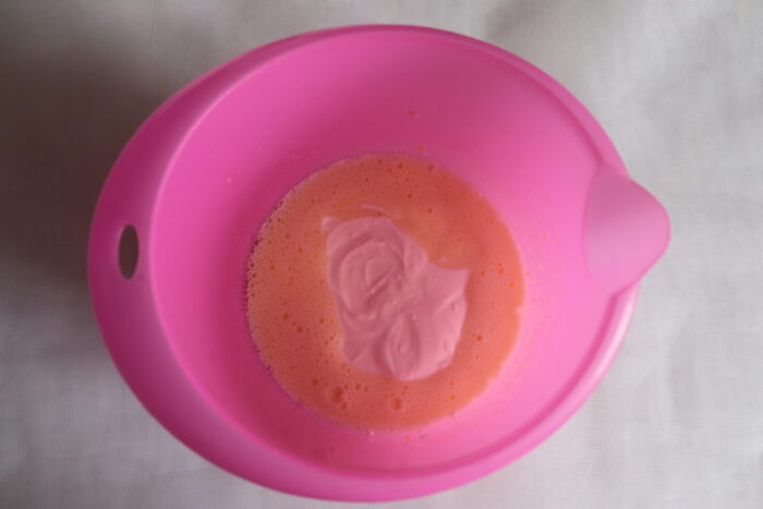 Pour in the sour cream