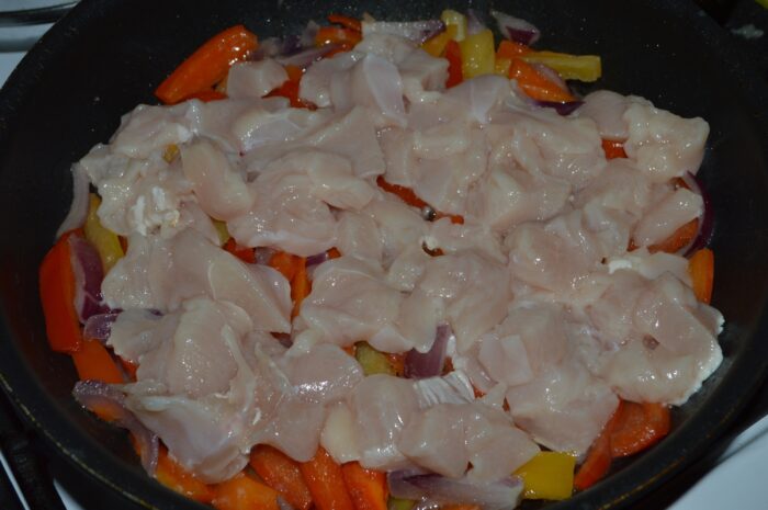 add the chicken breast