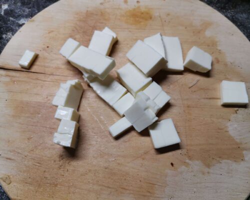 Плавленый сыр кубиками