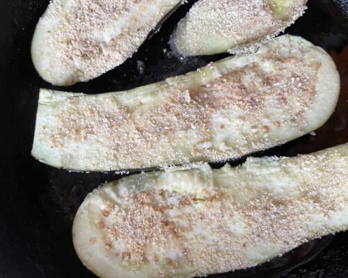 Fry, turning, until soft in heated
