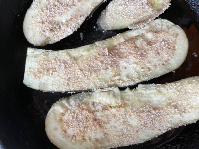 Fry, turning, until soft in heated